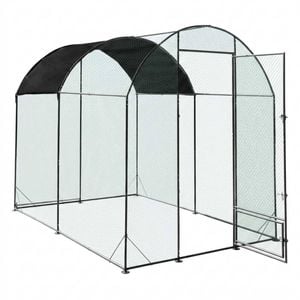P&p Green Outdoor Chicken Coop Run Large Poultry Cage With Sunshade Cover