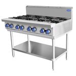 Cookrite LPG Gas 8 Burner Cooktop With Stand