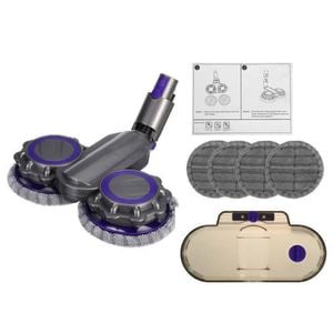 Mop Head Attachment For Dyson Vacuums With 4 Bonus Mop Pads – Fits V7, V8, V10, V11, V15 | Dual Motor, Swivel Design, W