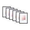 6PK Braz Paris Image Photo Document Display Frame 15x20cm Black