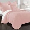 Ramesses 9 Pieces Interlaced Vine Comforter Set Queen Tea Rose
