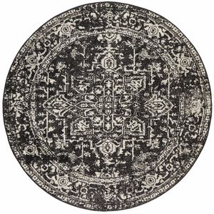 Sense 253 Charcoal 240x240cm Round - Large Pet Friendly Power Loomed Rug