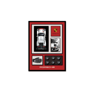Elegant Collections Porsche White Brick-built Wall Art