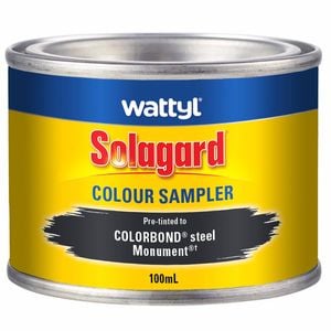 Wattyl 100ml Monument Low Sheen Pre-Tinted Solagard Colour Sampler