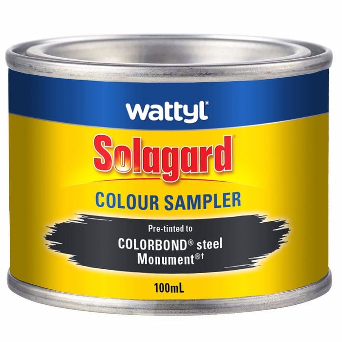 Wattyl 100ml Monument Low Sheen Pre-Tinted Solagard Colour Sampler