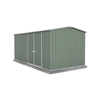 Absco Sheds 4.48 x 2.26 x 2.0m Pale Eucalypt Workshop Double Door Garden Shed
