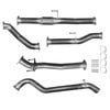 Ignite Exhausts Turbo Back For Toyota Hilux 3l D4d 3" No Cat With Pipe Raw Aluminised Steel