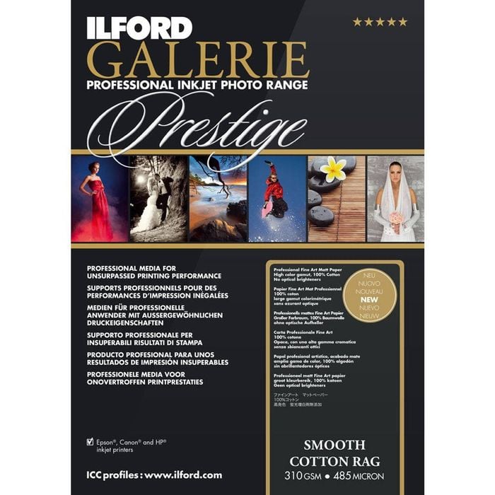 Ilford Galerie Smooth Cotton 310 Gsm - A2 - 25 Sheets
