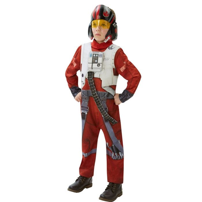 Star Wars X-Wing Fighter Deluxe Kids Boys Dress Up Halloween Costume Size 5-6y