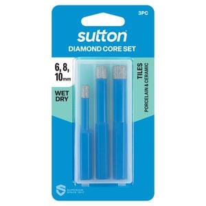 Sutton Tools 6, 8, 10mm Diamond Core 3pc Set
