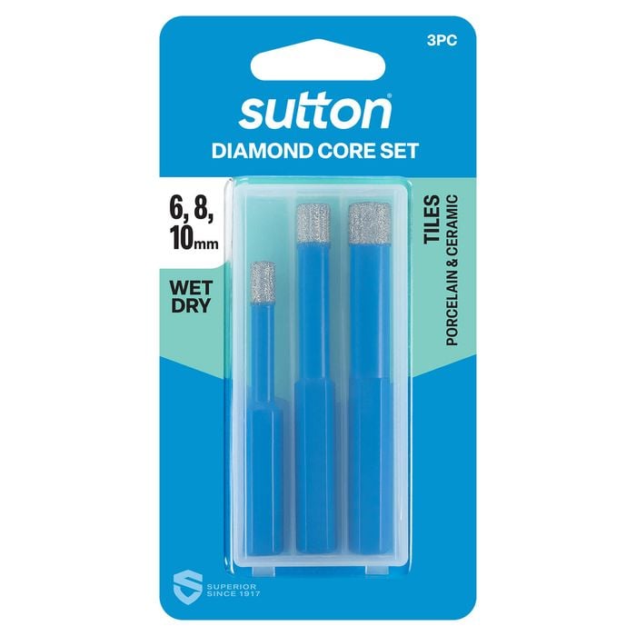 Sutton Tools 6, 8, 10mm Diamond Core 3pc Set