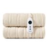 Dreamaker Kingston Coral Fleece Washable Electric Heated Throw Blanket Cream 180x200cm | Overheat Protection & Auto-Off