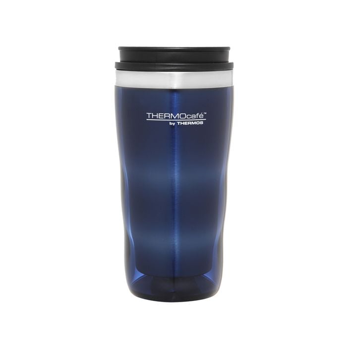 Thermocafe Stainless Steel Inner, Plastic Outer Travel Tumbler Blue 470ml