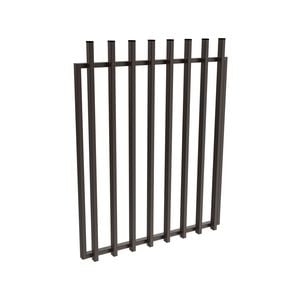 ProtectorAl 975 x 1200mm Black Aluminium Batten Pool Gate