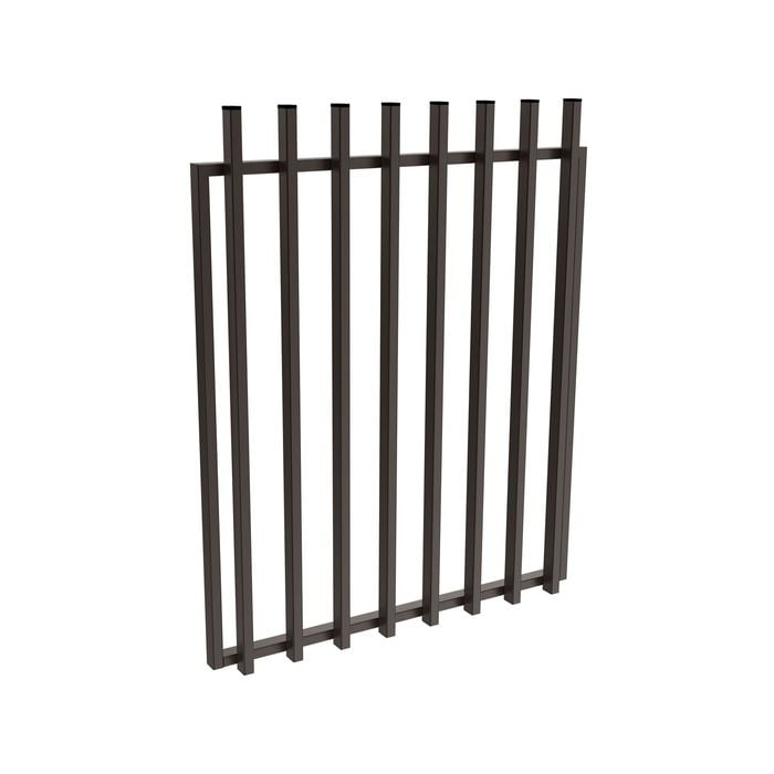 ProtectorAl 975 x 1200mm Black Aluminium Batten Pool Gate