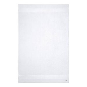Lacoste LLECROCO Soft Organic Cotton Bath Sheet Blanc 100x150cm