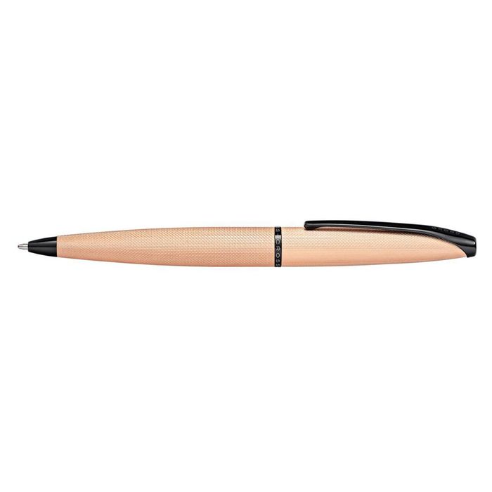 Cross Atx Brushed Etched Diamond Ball Point Pen Writing Stationery Rose Gold