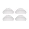 4PK Culinary Kitchen Umbrella Mesh Cover Food Protector Lid 70cm Clear