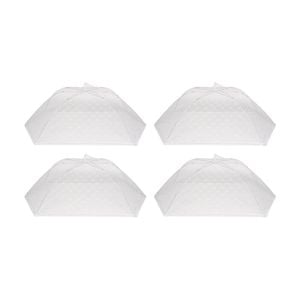 4PK Culinary Kitchen Umbrella Mesh Cover Food Protector Lid 70cm Clear