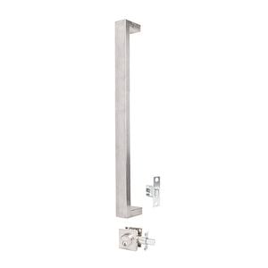 Gainsborough 600mm Stainless Steel G4 Series Keyed Oblong Pull Handle Entrance Set