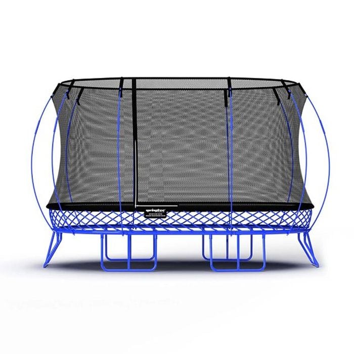 Springfree Large Oval Trampoline - Blue 2.4m X 4m