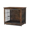 BingoPaw 63x51x59cm Dog Kennel Heavy-duty Dog Cage Crate Brown