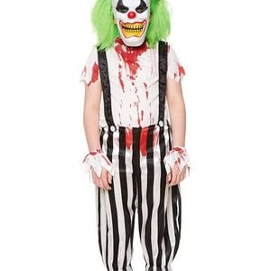 Evil Blood Splattered Clown Boys Halloween Costume - Large