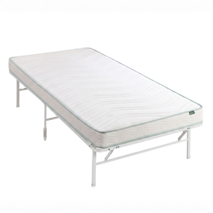 Zinus Single Durable SmartBase Folding Metal Bed Frame & Bonnell Spring Mattress Set, Essential Inner Spring