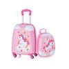 Costway 2PCS Carry-on Luggage Set 16"&13'' Suitcase & Backpack Bag Travel Trolley Luggage Set w/Spinner Wheels
