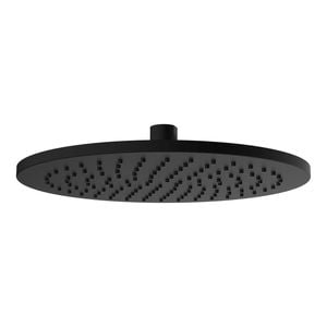 Mondella Resonance 250mm Matte Black Round Shower Head WELS 3 Star 9L/min