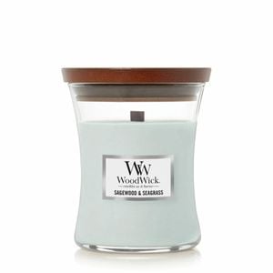 WoodWick Candle - Medium Sagewood & Seagrass