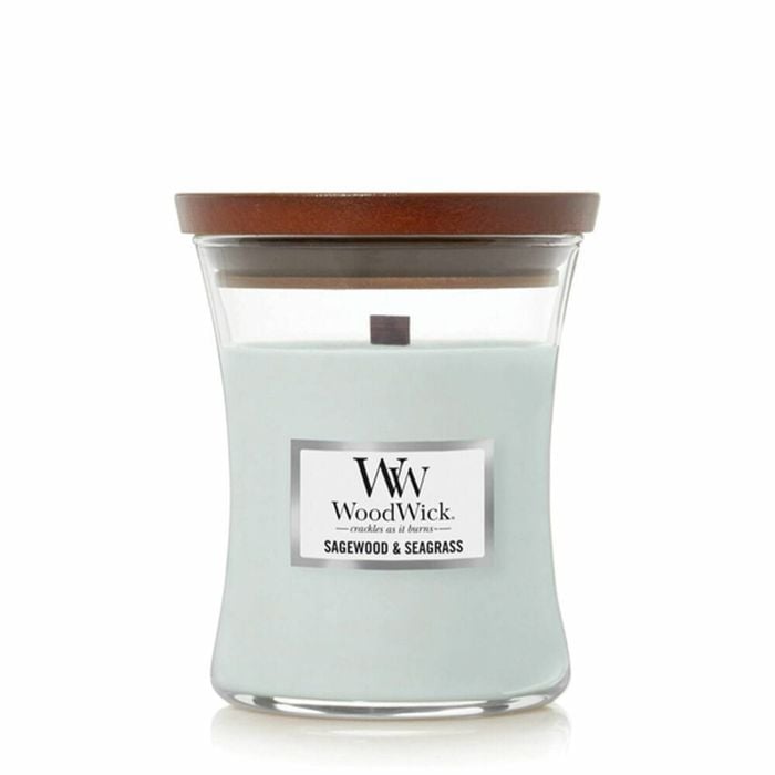WoodWick Candle - Medium Sagewood & Seagrass