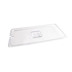 Vogue Polycarbonate Gastronorm Lid Notched Clear 1/1 Gn 530x325mm