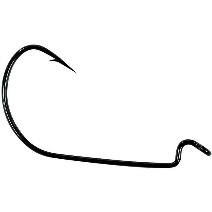 1 Packet of Mustad 37177BLN Size 4 Mega Bite Worm Hooks-Qty: 10 Hooks