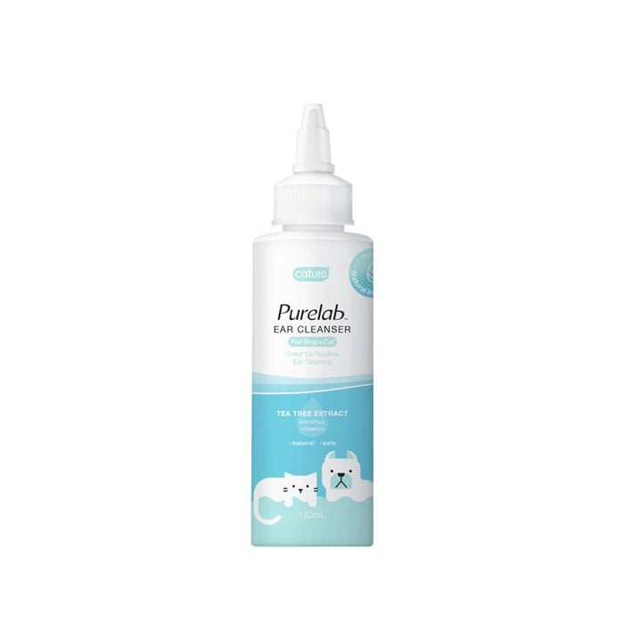 Cature Purelab Pet Dog/Cat 120ml Ear Cleanser w/ Tea Tree Extract