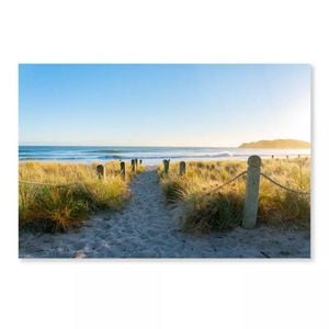 Bollards And Grassy  Print 100% Australian Made 50 x 40cm  (Acrylic)