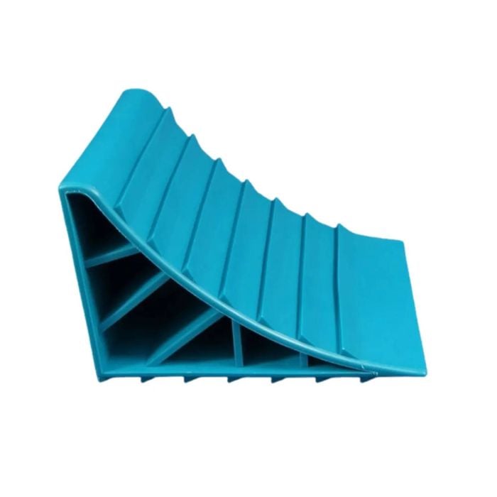 Camec Wheel Chock For Caravan, Camper Trailer, Boat, Rv, Teal Plastic