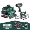 Metabo 18V 2 Piece Cordless Impact Wrench and Grease Gun AU68203655 Kit