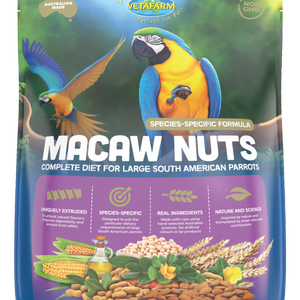 Vetafarm Macaw Nuts Complete Diet for Large South American Parrots 10kg *