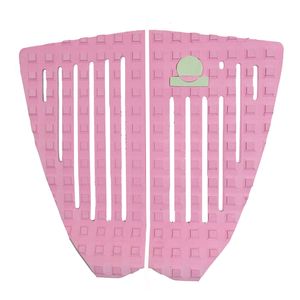 Summer vibes 2-Piece Surfboard Tail Pad / Deck Grip / Traction - Pink Mint