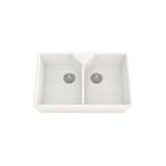 Sergio 780mm Mansion Ceramic Double Bowl With Tap Landing