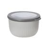 Oggi 1.3L Plastic Prep & Serve Bowl Food Storage w/ Lid - Grey