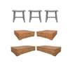 Elegance Living Bundle Indoor Bar Stools Kitchen Stool Set