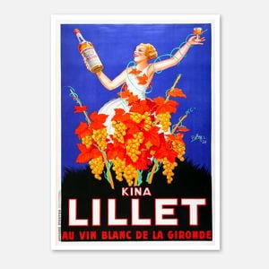 Galrie Kina Lillet 1937 Vintage Poster Art by Roby Retro French Advertising Decor, Poster Only, A1 60 x 84cm (23 x 33inch)