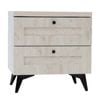 Bayville 2 Drawer Bedside Table Urban Snow