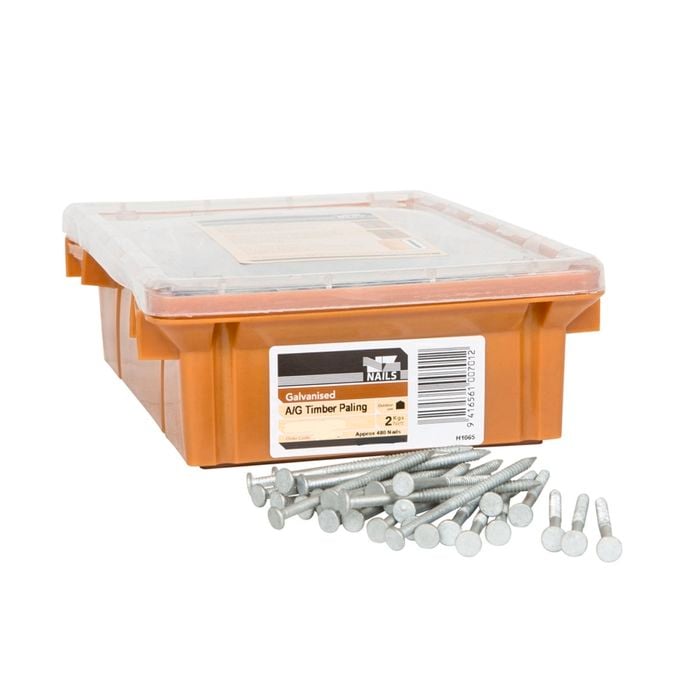 NZ Nails 60 x 3.15mm Galvanised Timber Paling Nail - 2kg Pack