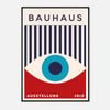 Galrie Bauhaus Ausstellung Exhibition 1919 - Iconic Modernist Art Print for Home Decor, Black Frame, 70 x 100cm (28 x 40inch)