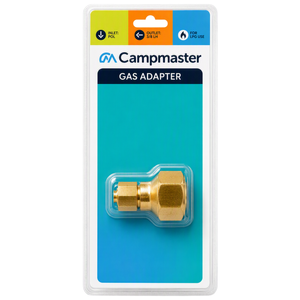 Campmaster Straight Gas Adaptor 3/8"LH(F) to POL(F)