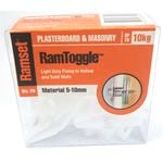 Ramset Ramtoggle 5-10mm White 20pk