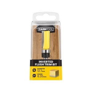 Carbitool 12.7mm TCT Inverted Flush Router Bit